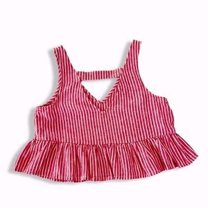 Abound Size S cropped peplum top